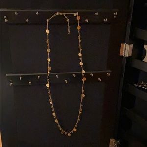 Gold long necklace